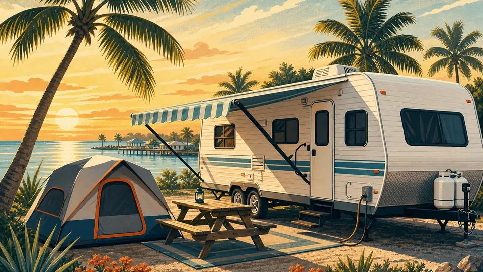 Florida Keys campgrounds & rv parks scene