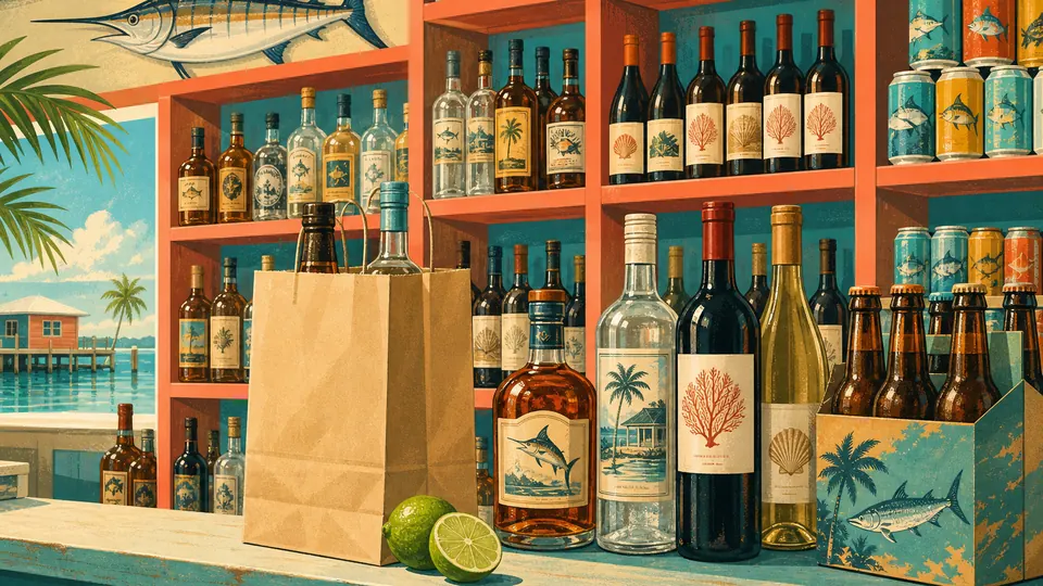 Florida Keys liquor stores scene
